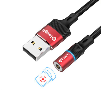 Cable Magnético 360° de Carga Rápida - Conector Triple Compatible - Image 4
