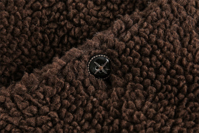 Abrigo de Lana de Cordero Estilo Retro Americano Unisex - Image 19