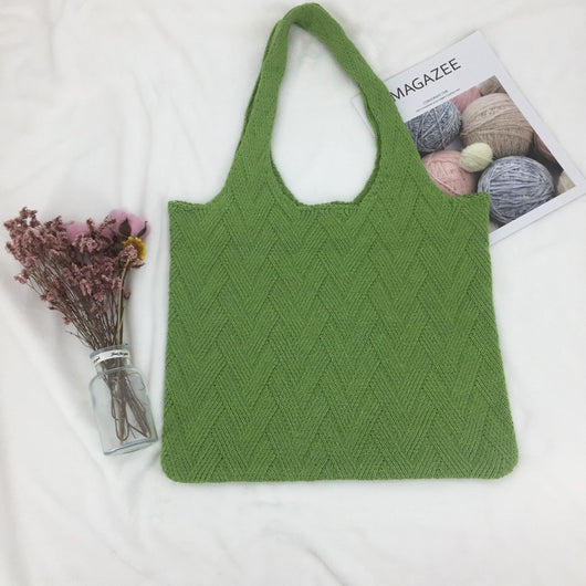 Bolso de Hombro Tejido con Gran Capacidad para Uso Diario - Image 4