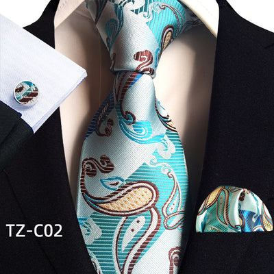 Traje de Tres Piezas Elegante para Hombre con Corbata, Pañuelo y Puños - Image 3