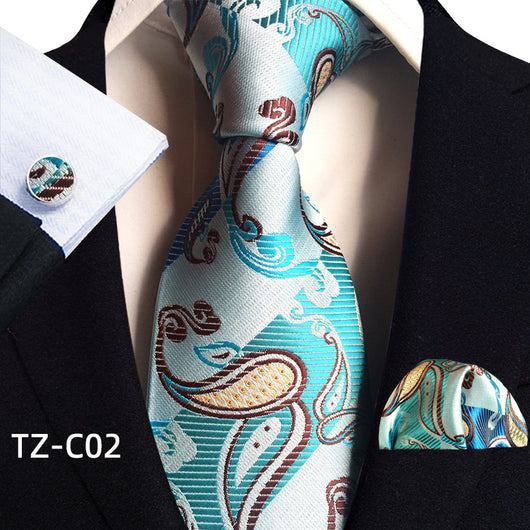 Traje de Tres Piezas Elegante para Hombre con Corbata, Pañuelo y Puños - Image 3