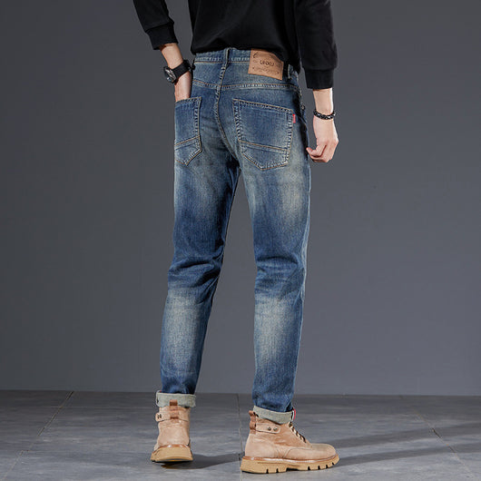 Pantalones Pencil Vintage Lavados para Hombre - Estilo Retro Trendy - Image 13