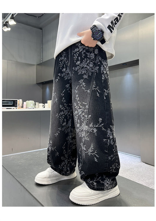 Pantalones Jeans Sueltos Estilo Pu Shuai para Niños - Diseño Trendy y Cómodo - Image 38