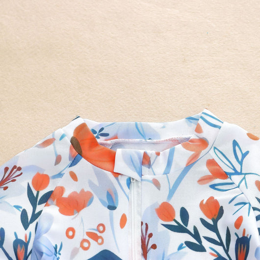 Traje de Baño Estampado Flores para Niña - Image 14