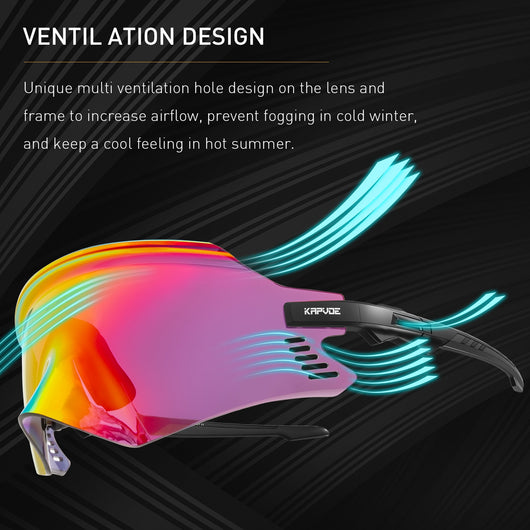 Gafas de Ciclismo con Protección UV Kapvoe - Image 4