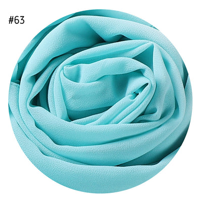 Pañuelo de Gasa de Perla Liso y Versátil para Mujer - Image 28