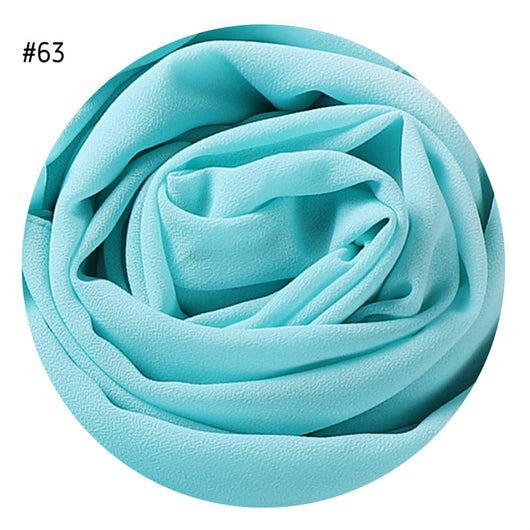 Pañuelo de Gasa de Perla Liso y Versátil para Mujer - Image 28