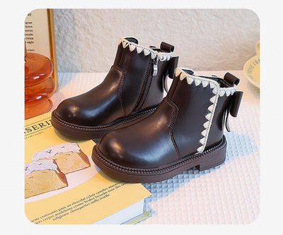 Botas de Cuero para Niñas con Forro de Terciopelo y Suela Flexible - Image 22
