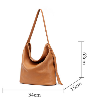 Bolso Bandolera de Cuero Genuino - Diseño Minimalista Versátil - Image 9
