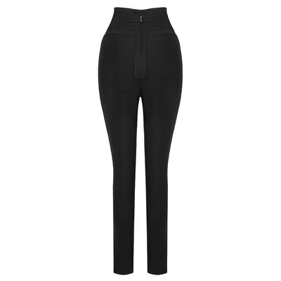 Leggings Casuales de Cintura Alta con Banda Elástica - Colores Lisos - Image 6