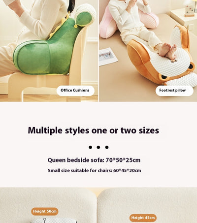 Almohada de Apoyo Lumbar Grande con Relleno Suave - Image 28