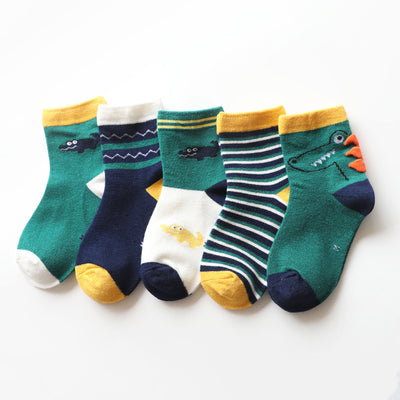 Calcetines de Algodón con Diseños de Animales Divertidos para Niños y Niñas - Image 4