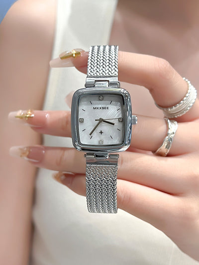 Reloj Cuadrado Retro Vintage para Mujer con Diseño Estrellado - Image 14