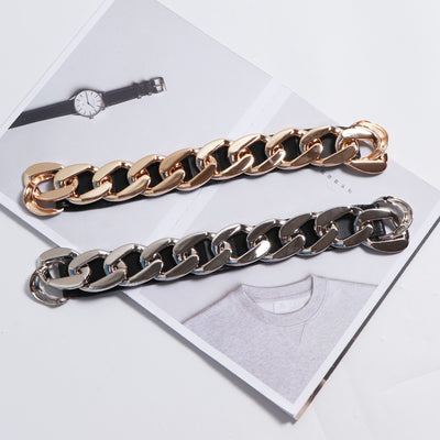 Cinturón Elástico para Vestido con Cadena Metálica Gruesa - Image 8