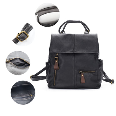 Mochila de Cuero para Mujer con Protección Antirrobo - Image 7