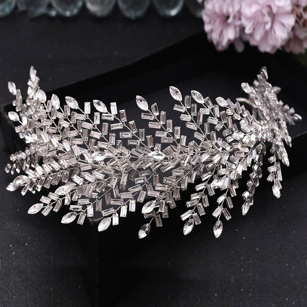 Diadema Nupcial con Cristales Brillantes - Joyería para Peinado de Novia - Image 2