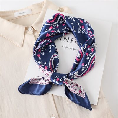 Pañuelo Retro Cuadrado Pequeño de Cachemira para Mujer - Image 18