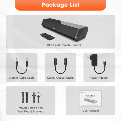 Barra de Sonido Inalámbrica para TV 40W de Alta Potencia - Image 7
