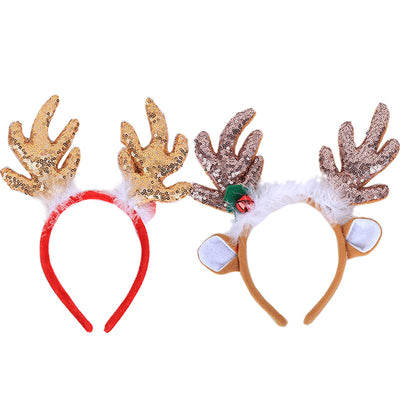 Adorno Navideño para Cabello con Astas Doradas y Lentejuelas - Image 5
