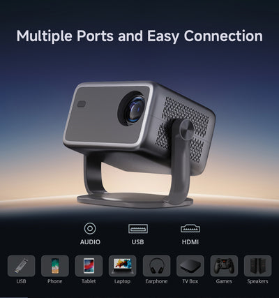 Proyector Whale OS 1080P Full HD con 320 Lúmenes, Android 13 y Autorización Netflix - Image 14