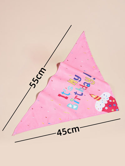 Babero Triangular Estampado con Diseño de Perrito para Cumpleaños - Image 9