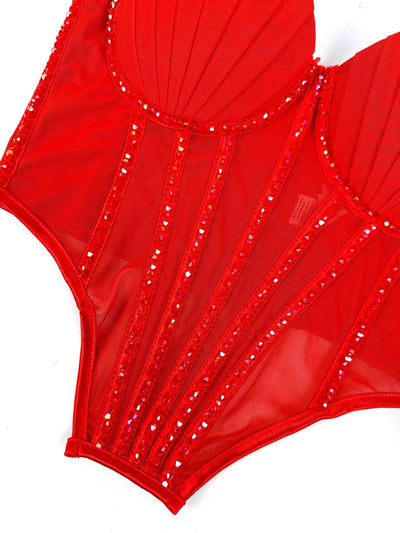 Sostén de Malla Transparente con Piedras y Varillas - Diseño Atrevido para Usar Fuera - Image 24