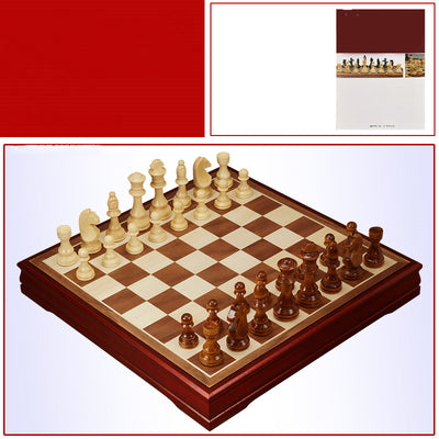 Juego de Ajedrez Infantil Yusheng en Madera Maciza Premium - Piezas Negras y Blancas - Image 8