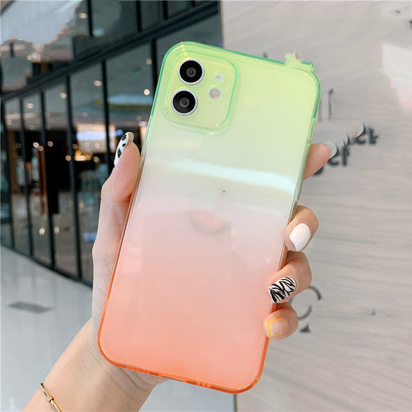 Funda Transparente Degradada para iPhone 11 Pro Max - Protección Total Anti-caídas
