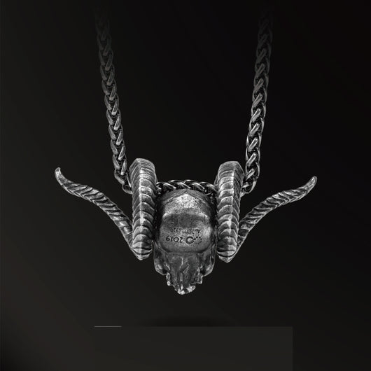Colgante de Plata 925 con Incrustaciones de Oro 18k Estilo Punk - Image 9