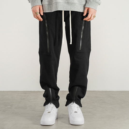 Pantalones de Chándal Slim Fit con Refuerzo de Tobillo y Cierre de Calidad