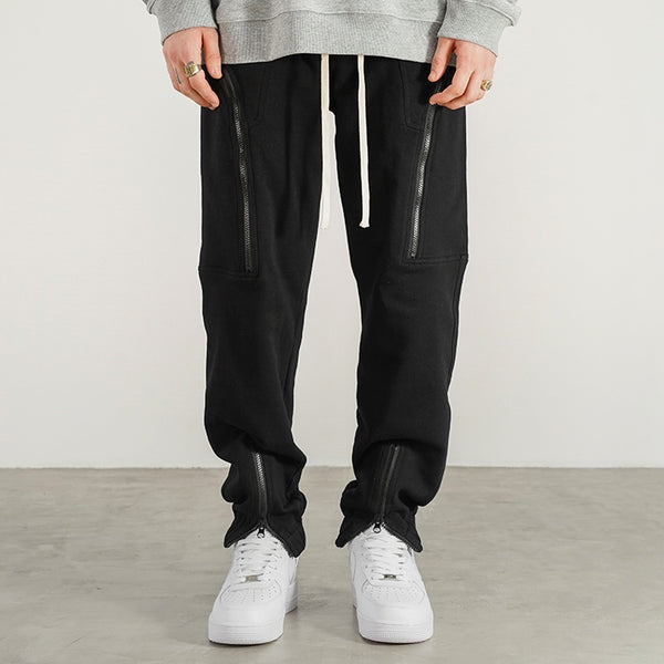 Pantalones de Chándal Slim Fit con Refuerzo de Tobillo y Cierre de Calidad