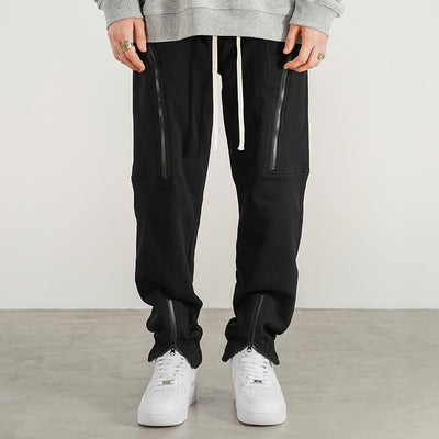 Pantalones de Chándal Slim Fit con Refuerzo de Tobillo y Cierre de Calidad