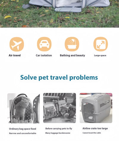 Mochila Transportadora para Mascotas Respirable de Gran Capacidad - Image 17