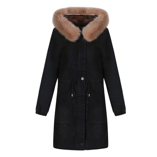 Chamarra Denim para Mujer Talla Grande con Forro de Terciopelo - Image 11