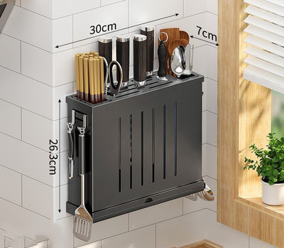 Soporte de Pared para Cuchillos en Acero Inoxidable - Organizador de Cocina - Image 7