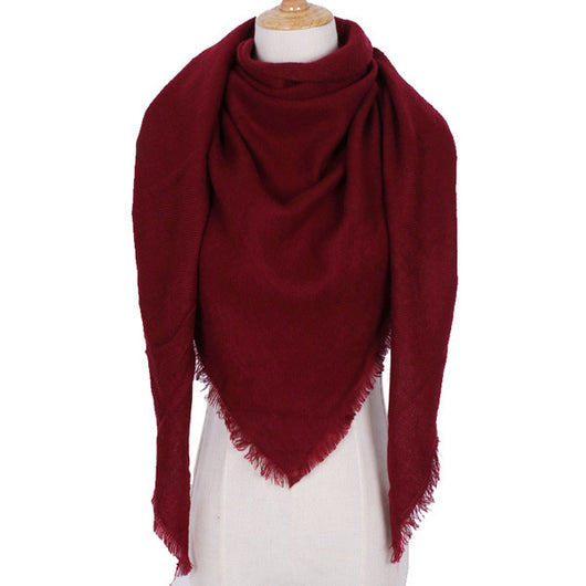 Bufanda Larga con Triángulos para Mujer - Chal Otoño Invierno - Image 35
