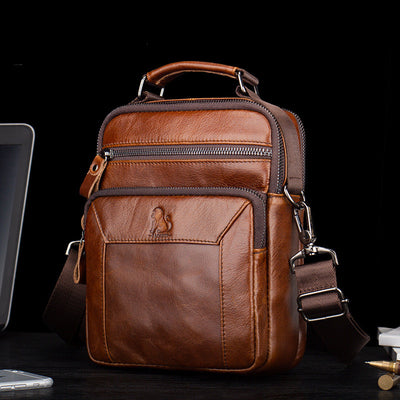 Bolso de Cuero Genuino para Hombre con Correa Diagonal - Image 3