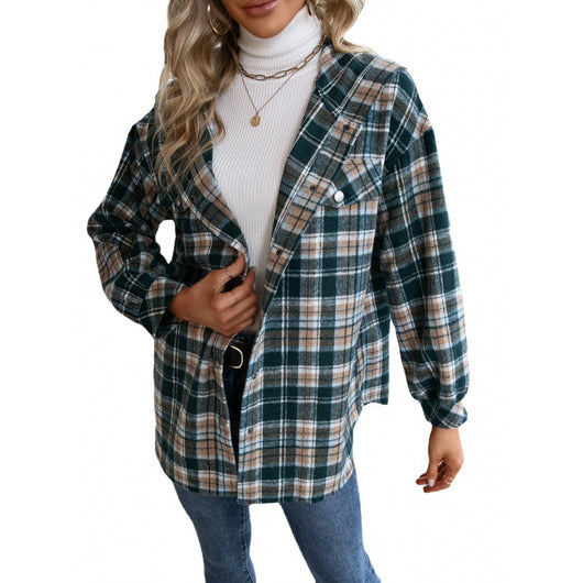 Chaqueta Cardigan Cuadros Casual - Abrigo Versátil para Hombre - Image 5