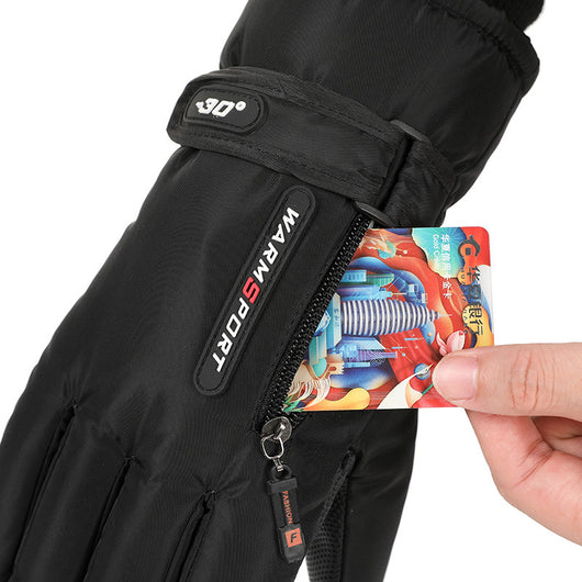 Guantes de Ciclismo Acolchados Térmicos con Forro Polar Impermeables - Image 2