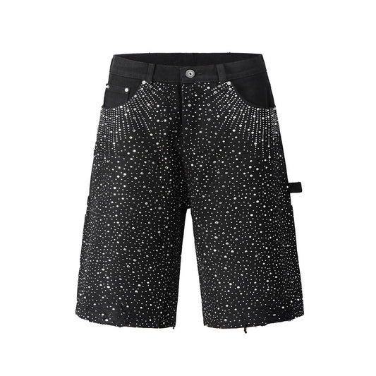 Shorts de Mezclilla Degradado con Teñido Splash Ink - Image 2