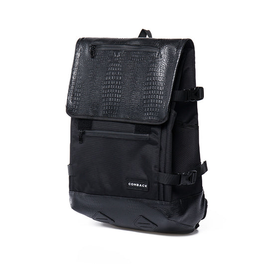 Mochila Escolar de Cuero Negro para Mujer - Image 9