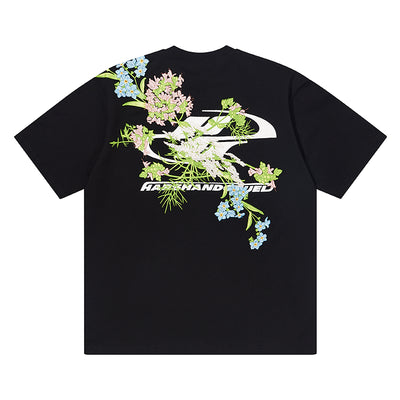 Playera Bordada con Flores - Manga Corta Clásica - Image 16