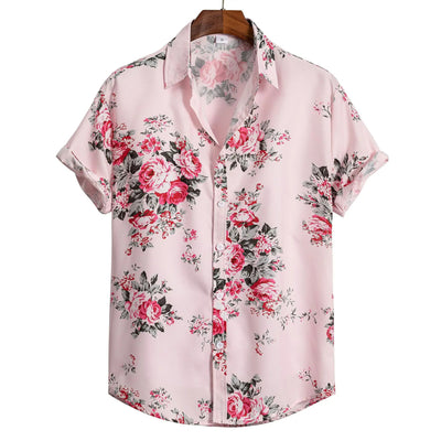 Camisa Estampada Artística para Hombre - Manga Corta - Image 10