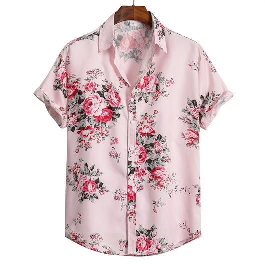 Camisa Estampada Artística para Hombre - Manga Corta - Image 10