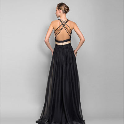 Vestido Largo Elegante Escote V Espalda Descubierta - Diseño Europeo - Image 9