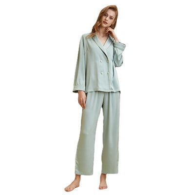 Pijama Largo de Seda Hielo Premium - Conjunto Elegante y Transpirable - Image 2