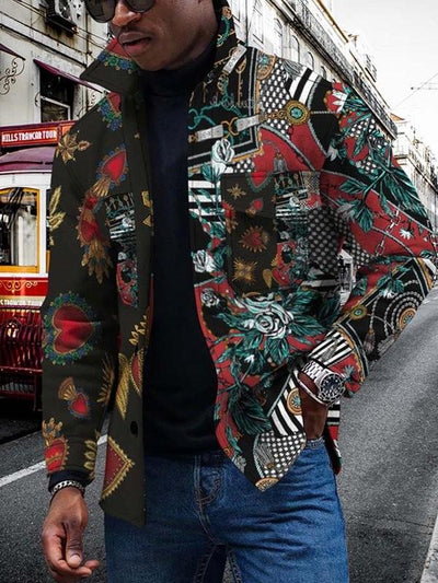 Cardigan Estampado 3D con Degradado de Colores y Botones Digitales - Image 24