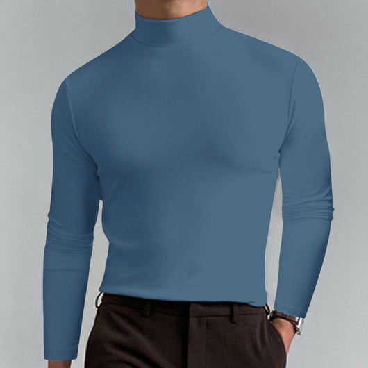 Camiseta Térmica de Cuello Alto Manga Larga para Hombre - Image 2