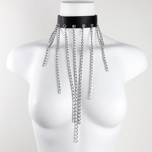 Collar Punk Harajuku de Cuero con Remaches - Image 2