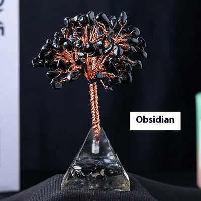 Pirámide de Cristal Decorativa con Base de Resina - Image 10